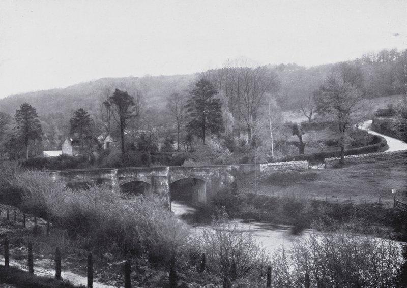River Avon, Limpley Stoke (s/v foto) av English Photographer