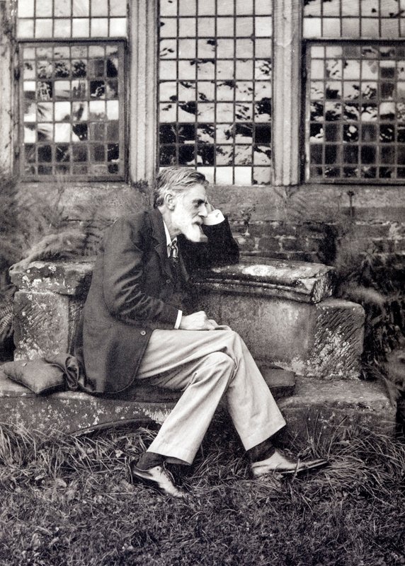 Robert Bridges, engelsk poet (s/v foto) av English Photographer