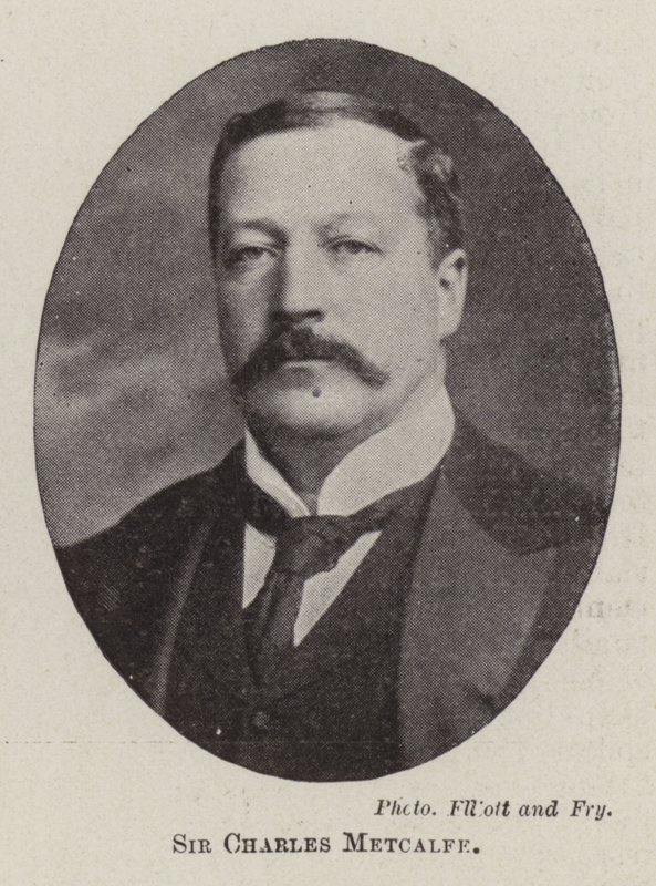 Sir Charles Metcalfe av English Photographer