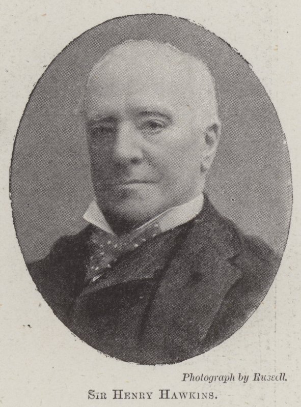 Sir Henry Hawkins av English Photographer