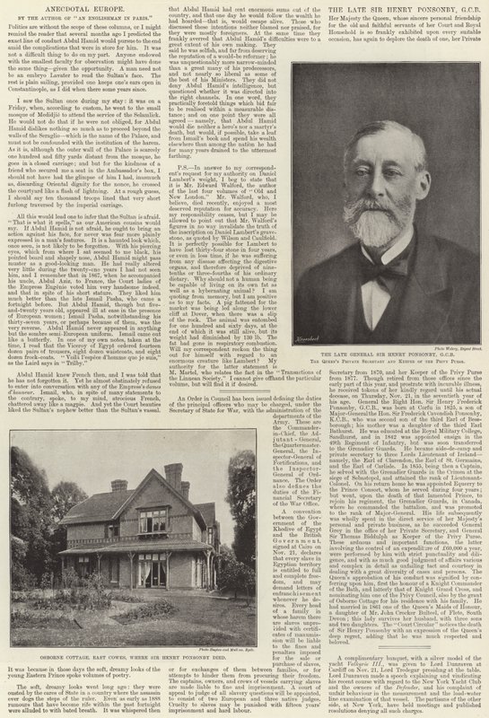 Sir Henry Ponsonby av English Photographer