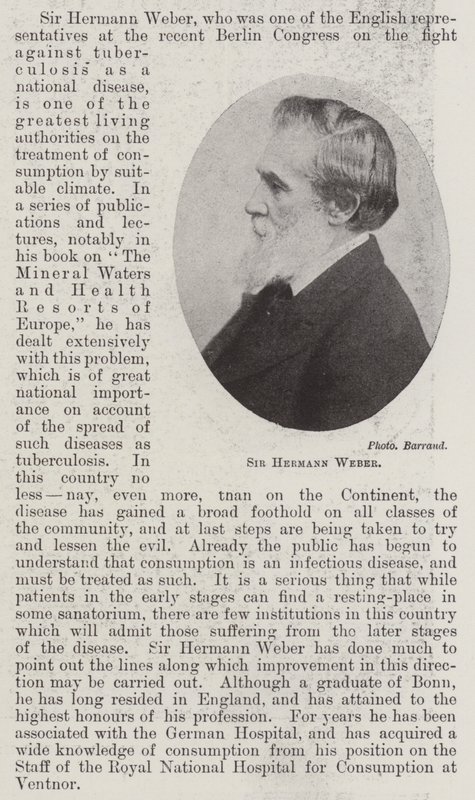 Sir Hermann Weber av English Photographer