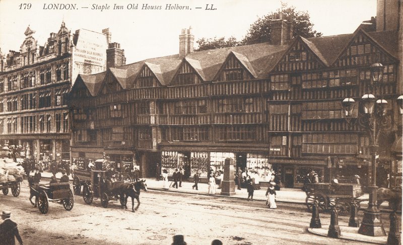 Staple Inn Old Houses i Holborn av English Photographer