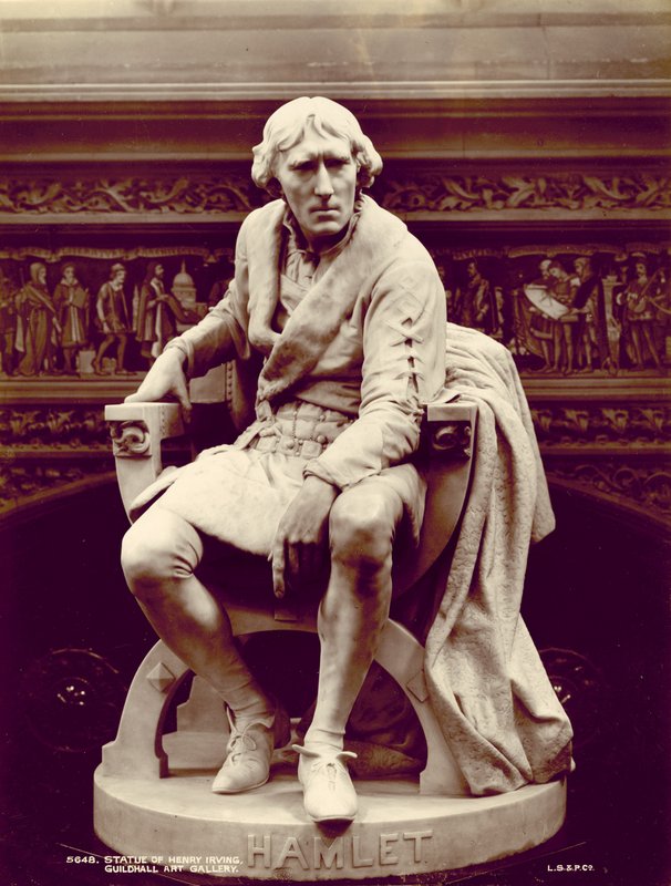 Staty av Henry Irving av English Photographer