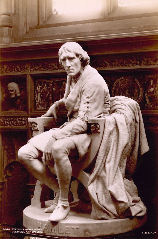 Staty av Henry Irving av English Photographer