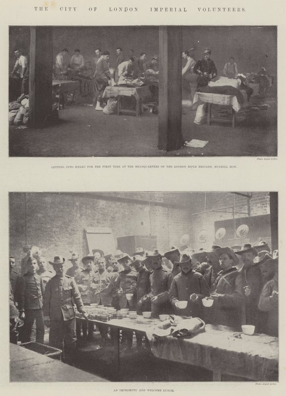 The City of London Imperial Volunteers av English Photographer