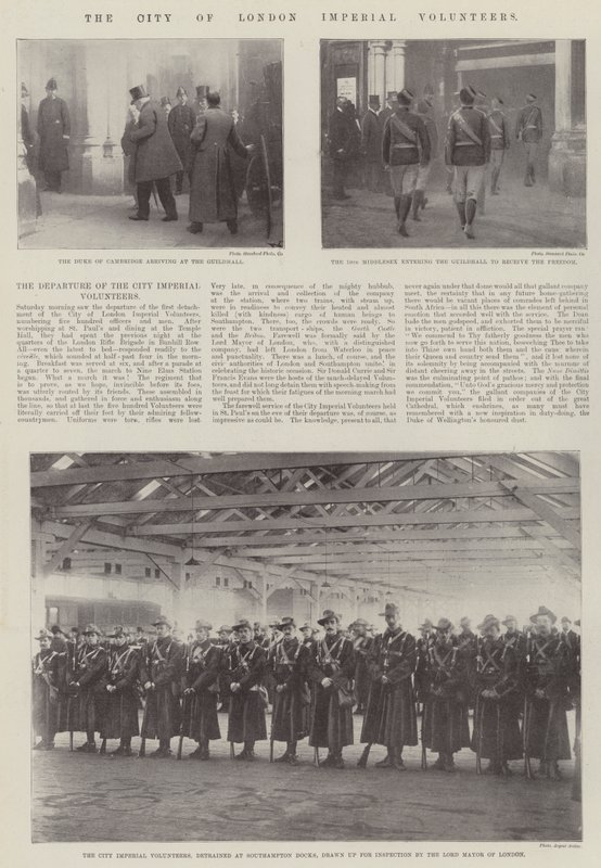 The City of London Imperial Volunteers av English Photographer