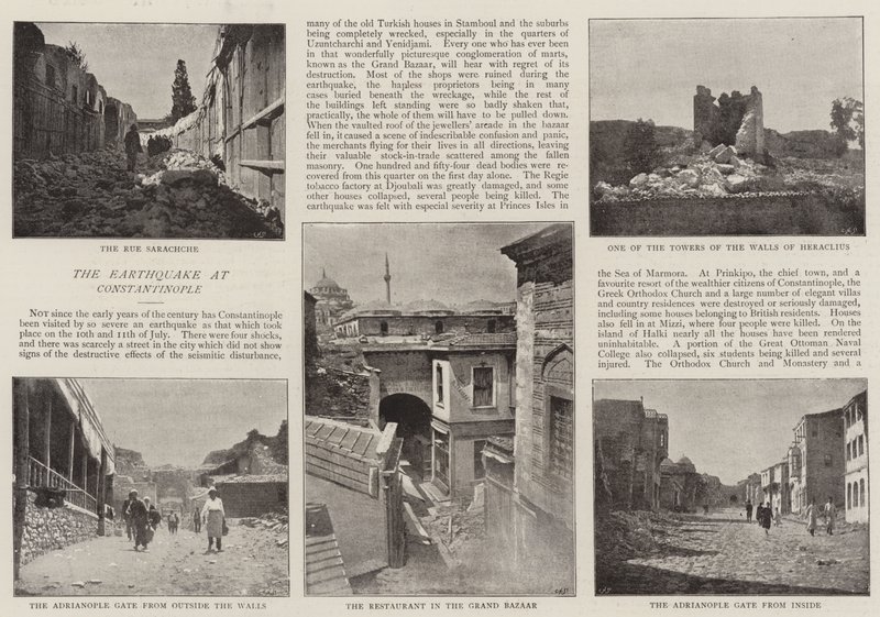 Jordbävningen i Konstantinopel av English Photographer