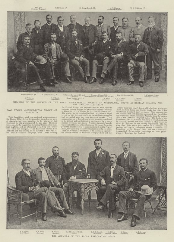 The Elder Exploration Party i Australien av English Photographer