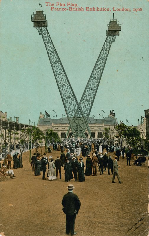 The Flip-Flap, fransk-brittisk utställning, London, 1908 av English Photographer