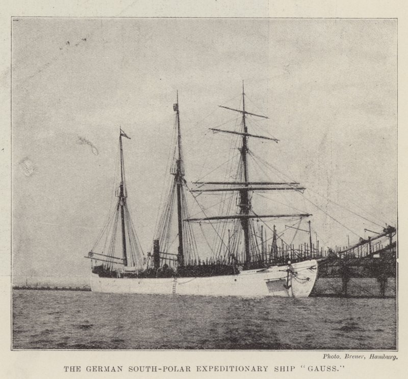 Det tyska sydpolära expeditionsfartyget Gauss av English Photographer