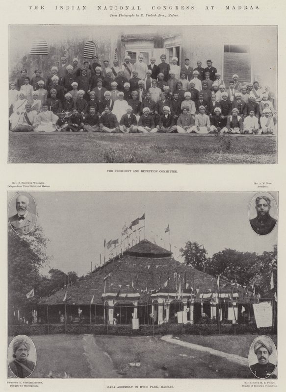 Indian National Congress i Madras av English Photographer
