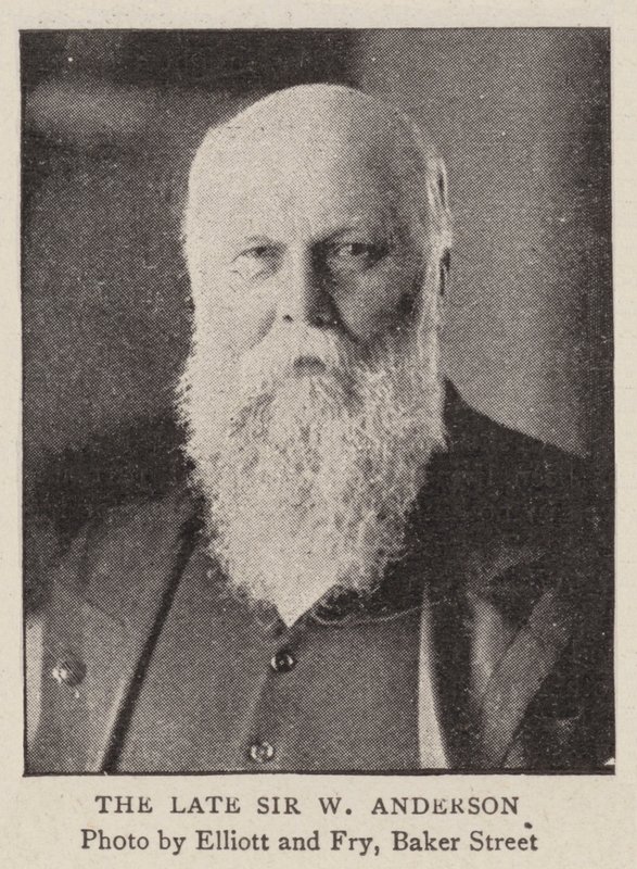 Den framlidne Sir W Anderson av English Photographer