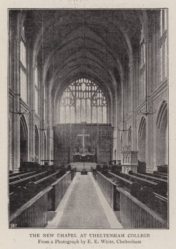 Det nya kapellet på Cheltenham College av English Photographer