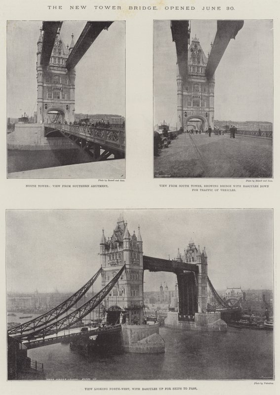 The New Tower Bridge, öppnade 30 juni av English Photographer