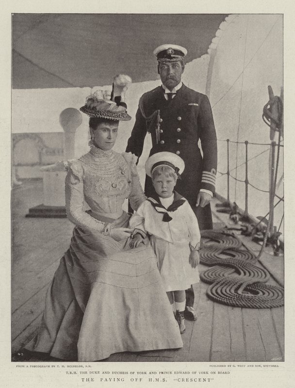 The Paying off HMS Crescent av English Photographer