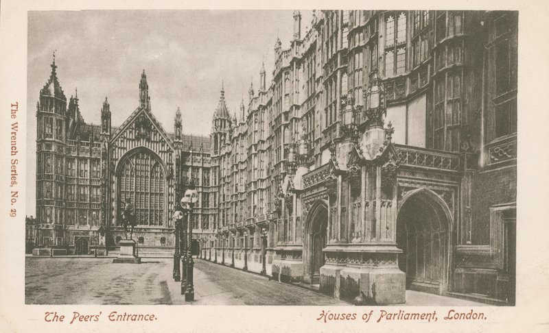 Peers Entrance, Houses of Parliament, London av English Photographer