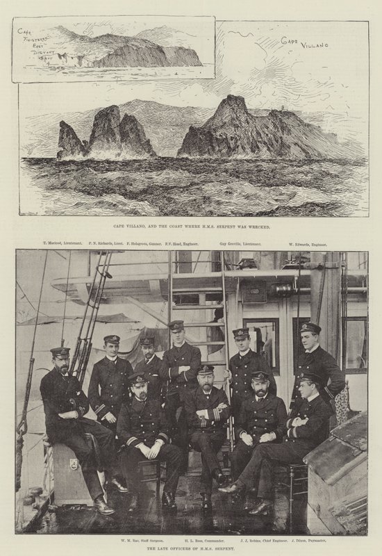 Vraket av HMS Serpent av English Photographer
