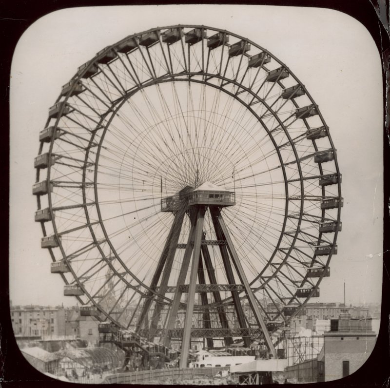 Det stora hjulet vid Earls Court, London av English Photographer
