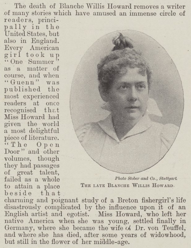 Den bortgångne Blanche Willis Howard av English Photographer