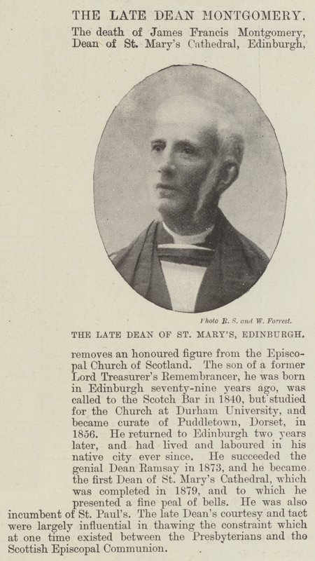 Den framlidne dekanus i St Marys, Edinburgh av English Photographer