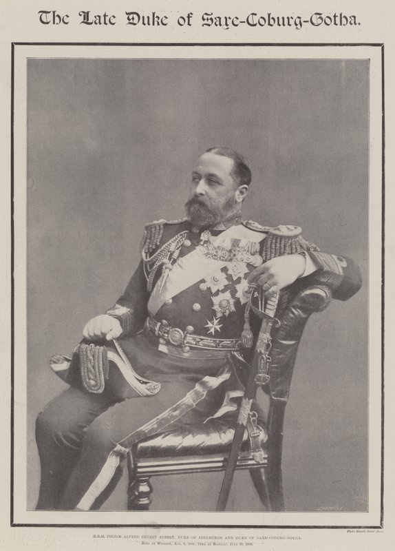 Den framlidne hertigen av Saxe-Coburg-Gotha av English Photographer