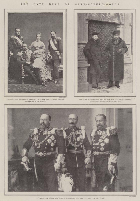 Den framlidne hertigen av Saxe-Coburg-Gotha av English Photographer