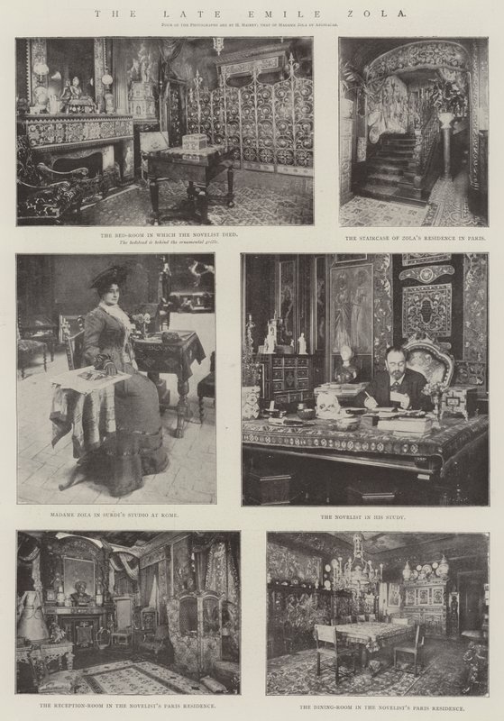 Avlidne Emile Zola av English Photographer