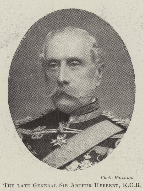 Den bortgångne generalen Sir Arthur Herbert, KCB av English Photographer