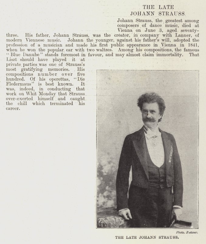 Den bortgångne Johann Strauss av English Photographer
