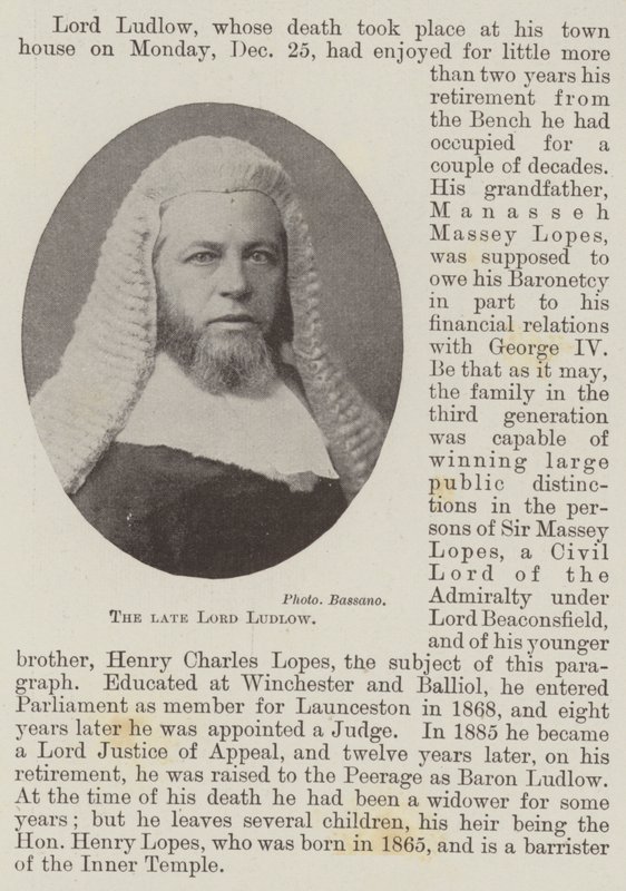 Den bortgångne Lord Ludlow av English Photographer