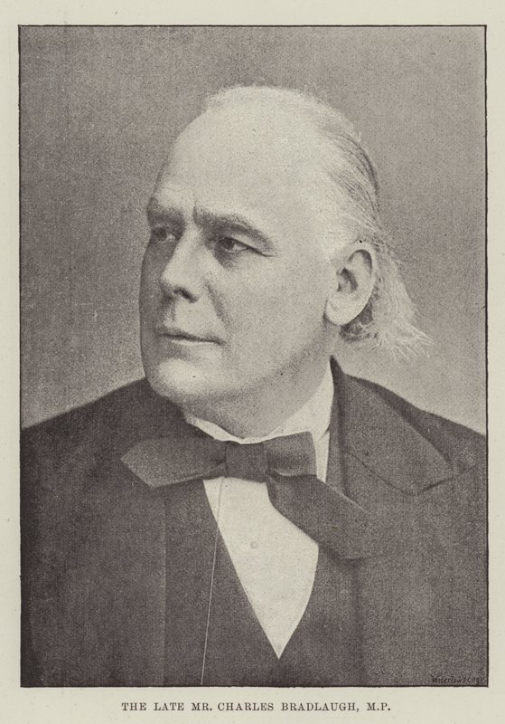 Den avlidne Charles Bradlaugh, MP av English Photographer