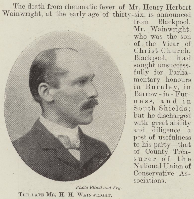 Den bortgångne Mr H H Wainwright av English Photographer