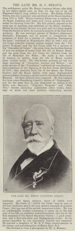 Den bortgångne Mr Henry Courtney Selous av English Photographer
