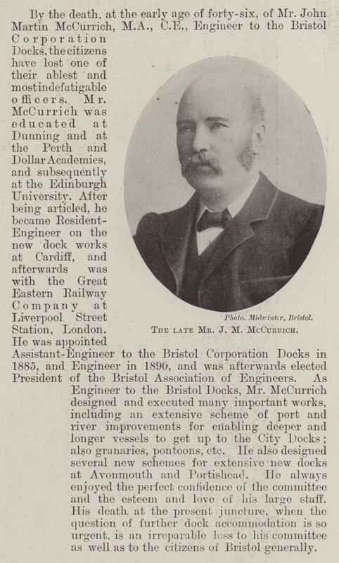Den bortgångne Mr J M McCurrich av English Photographer