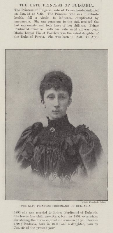 Den avlidne prinsessan Ferdinand av Bulgarien av English Photographer