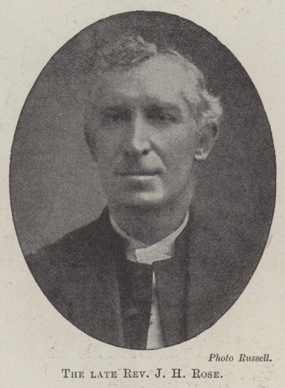 Den framlidne pastor J H Rose av English Photographer