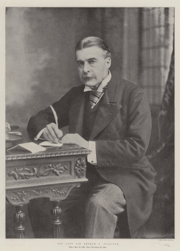 Den bortgångne Sir Arthur S Sullivan av English Photographer