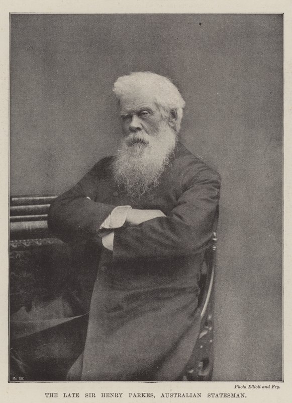 Den bortgångne Sir Henry Parkes, australisk statsman av English Photographer