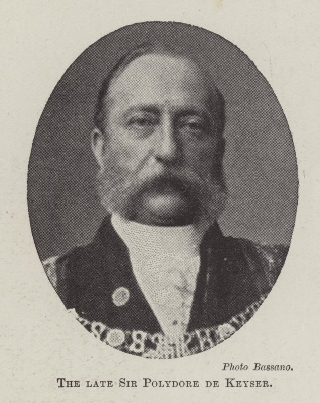 Den bortgångne Sir Polydore de Keyser av English Photographer