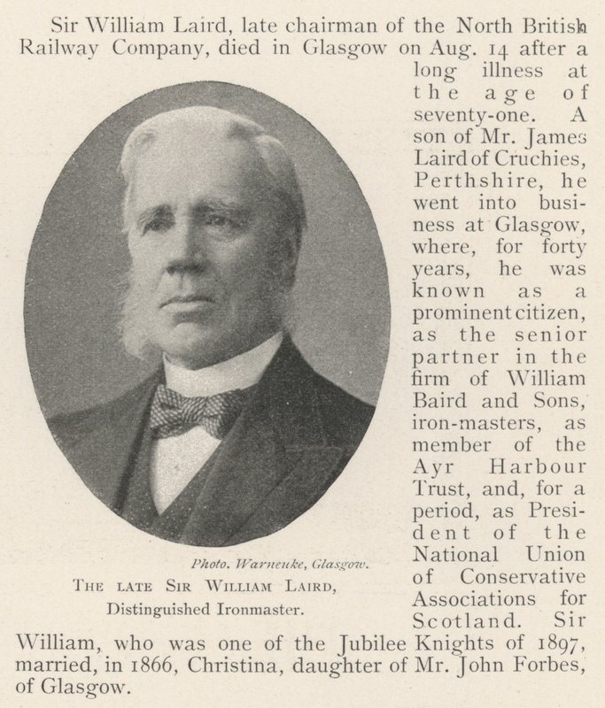 Den framlidne Sir William Laird, Distinguished Ironmaster av English Photographer