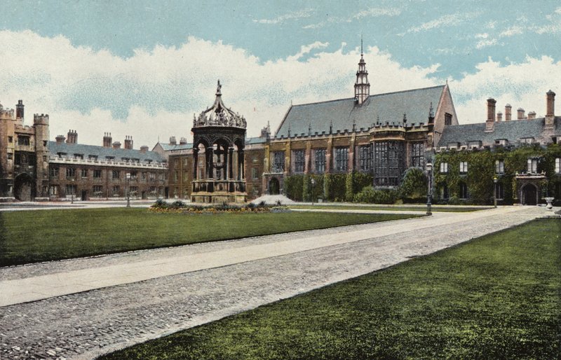 Trinity College, den stora domstolen av English Photographer