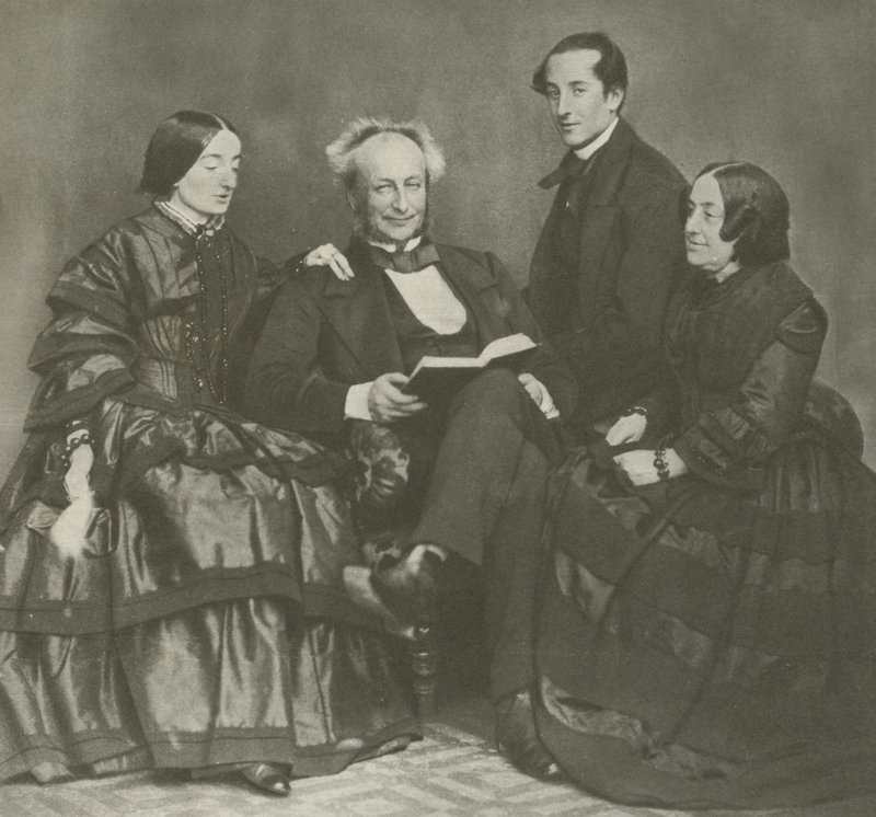 Viktoriansk familjegrupp, 1857 av English Photographer