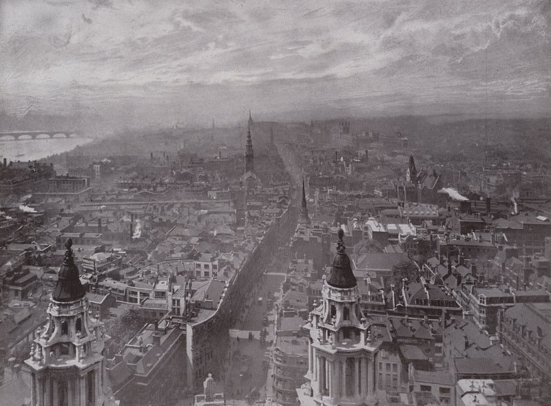 Utsikt från St Pauls, tittar västerut av English Photographer