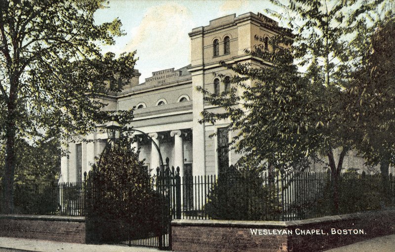 Wesleyan Chapel, Boston (färgfoto) av English Photographer