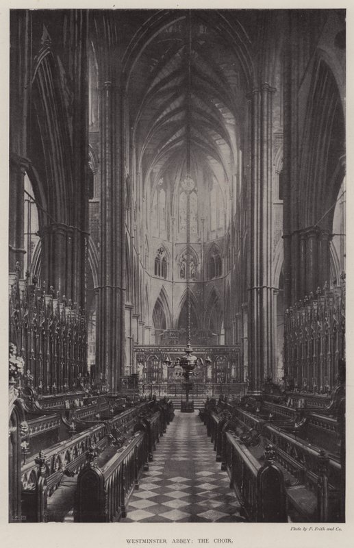 Westminster Abbey, kören av English Photographer