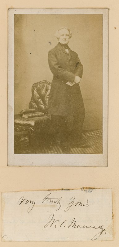 William Macready, skådespelare av English Photographer
