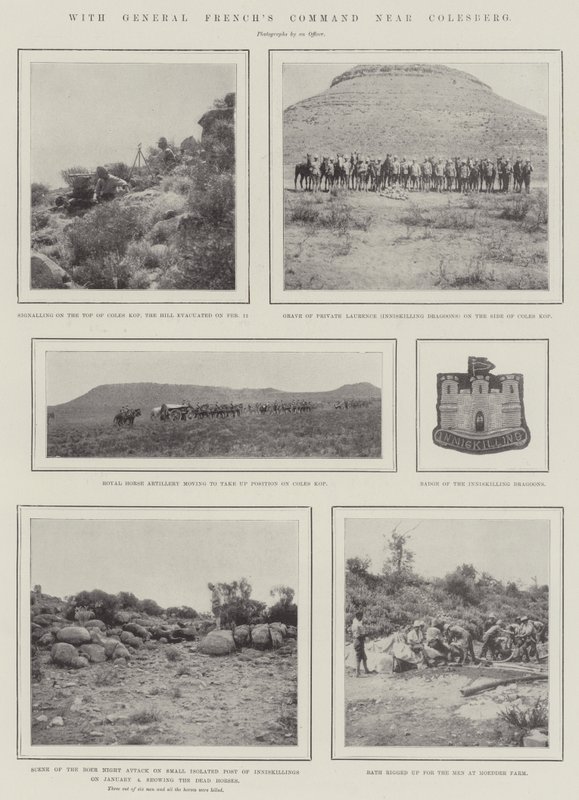 Med General Frenchs Command nära Colesberg av English Photographer
