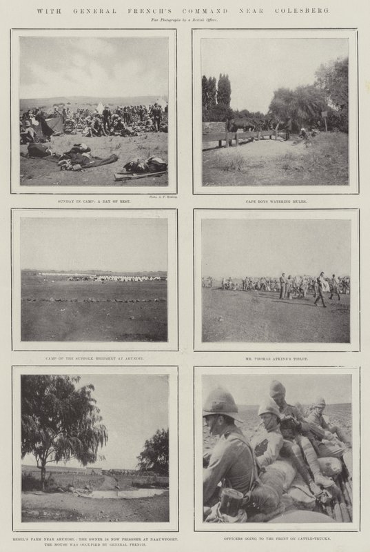 Med General Frenchs Command nära Colesberg av English Photographer