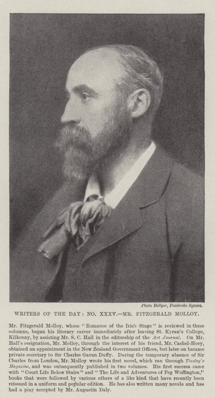 Dagens författare, herr Fitzgerald Molloy av English Photographer